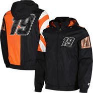 STARTER Men's Starter Black Martin Truex Jr Red Zone Full-Zip Jacket