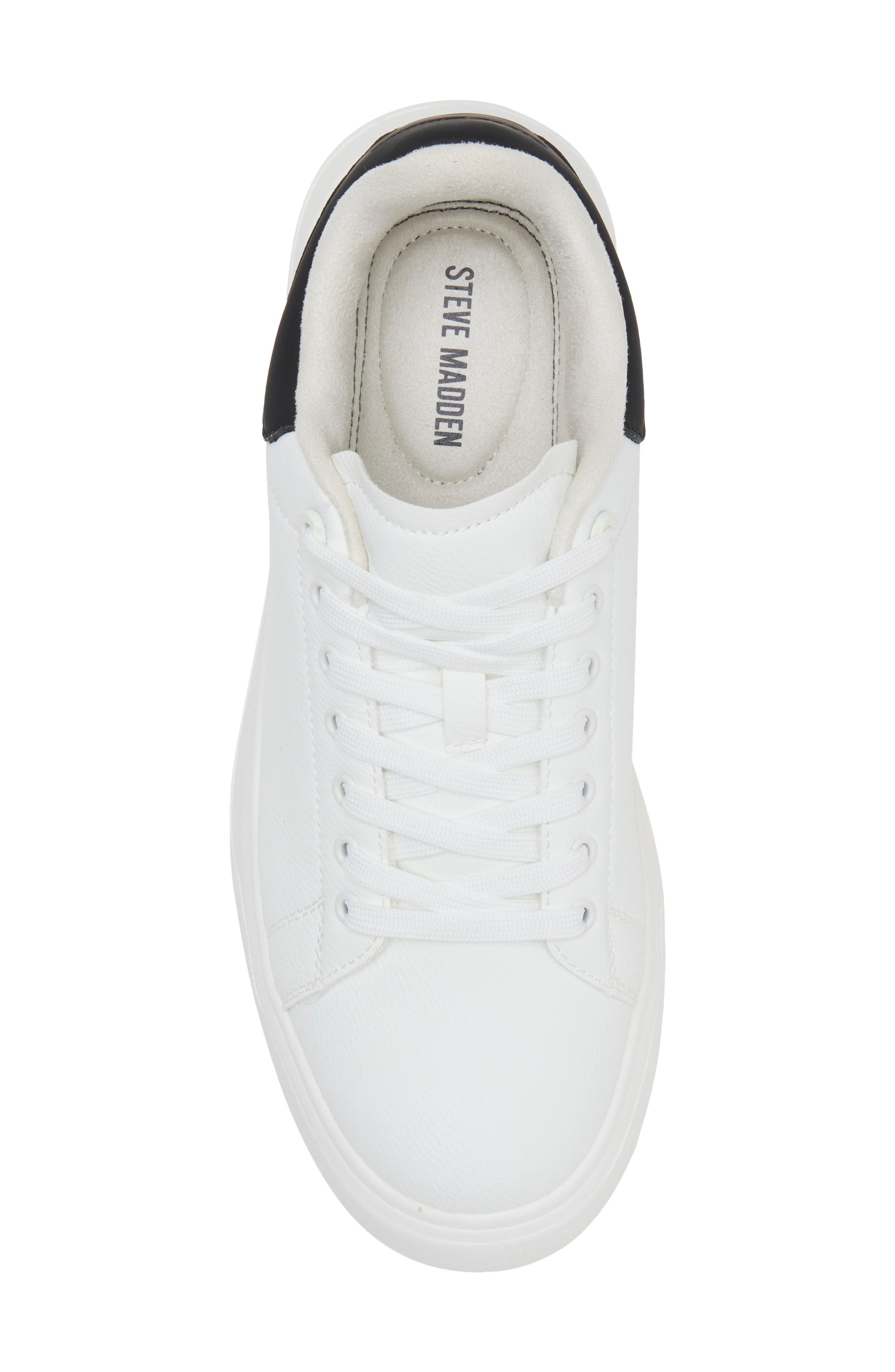 P-Rizz Faux Leather Sneaker, Alternate, color, WHITE