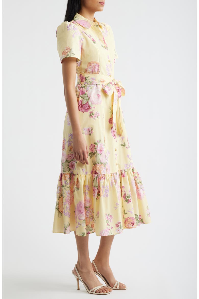 Floral Shirtdress, Alternate, color, DAFFODIL MULTI