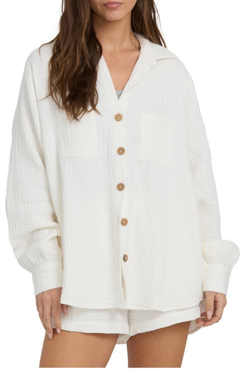 Swell Gauze Button-Up Shirt