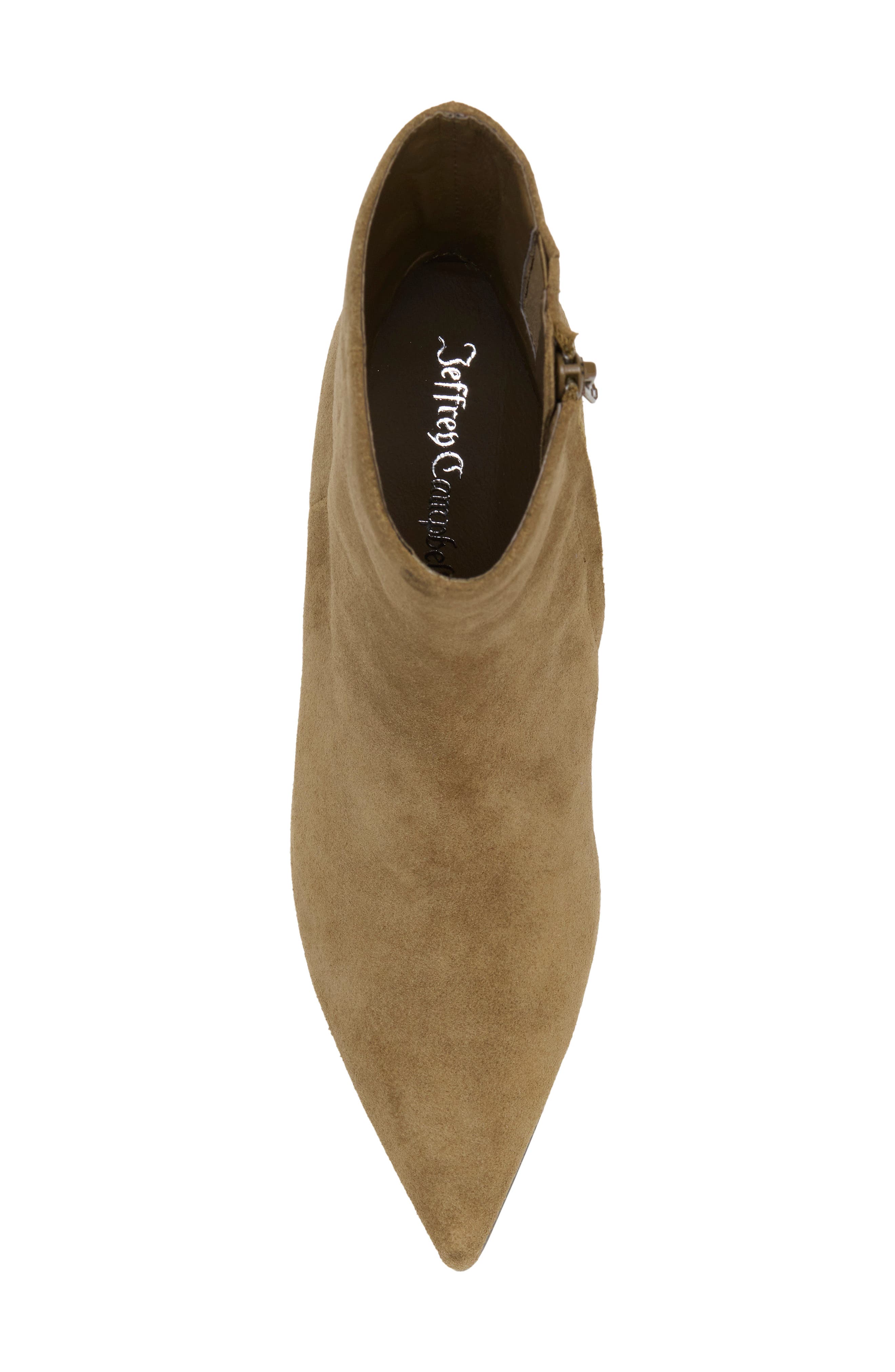Joshuatree Pointed Toe Bootie, Alternate, color, KHAKI SUEDE