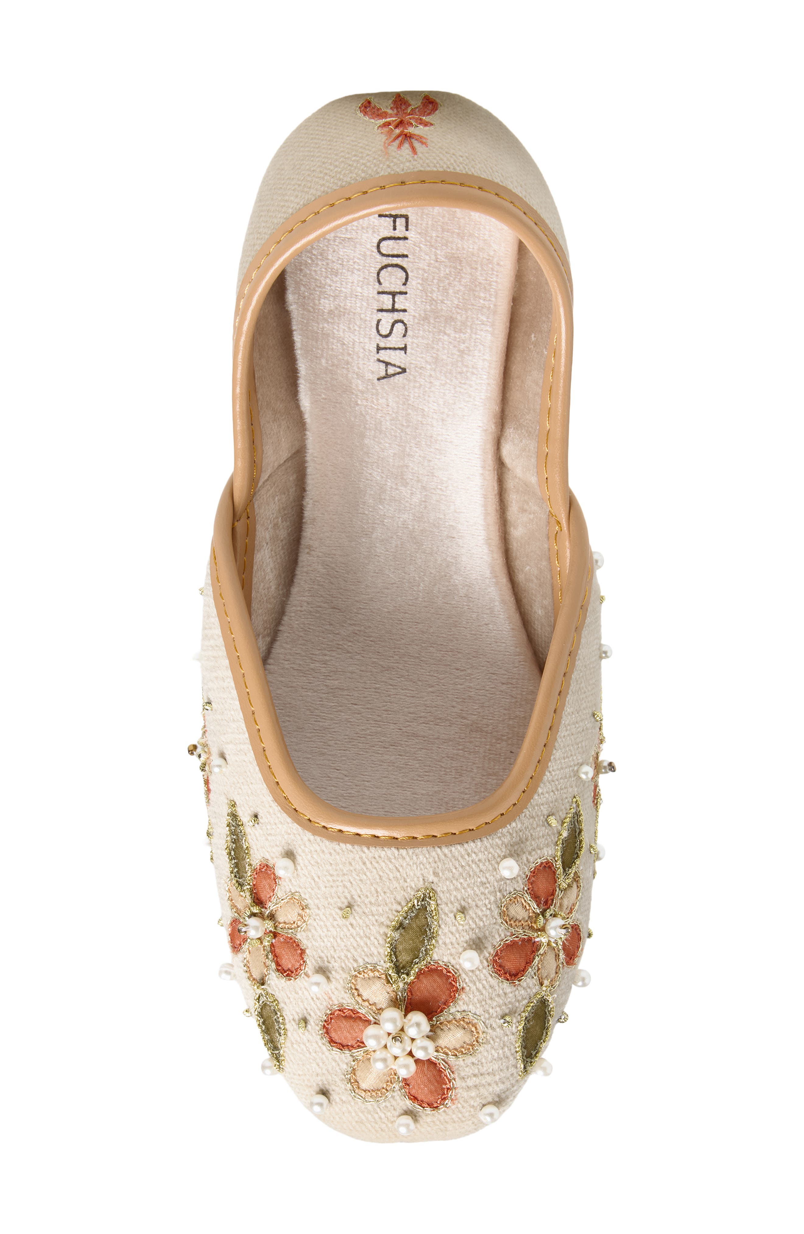 FUCHSIA Chaman Flat, Alternate, color, Light Beige
