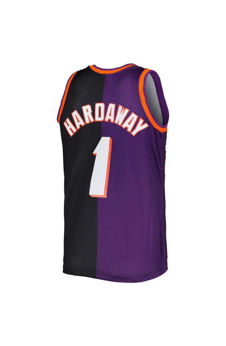 Mitchell & Ness Men's Mitchell & Ness Penny Hardaway Purple/Black Phoenix Suns Hardwood Classics 1999/00 Split Swingman Jersey, Alternate, color, 