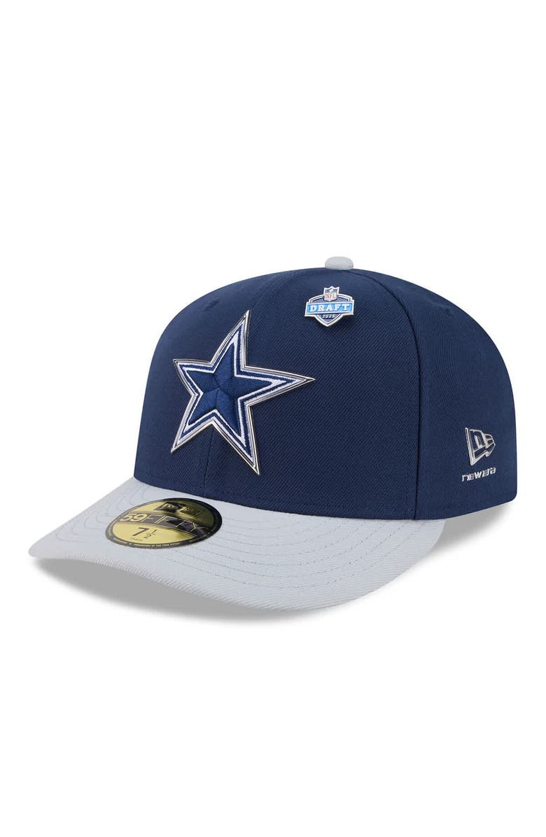 New Era Men's New Era  Navy/Silver Dallas Cowboys 2026 NFL Draft Pre-Curved 59FIFTY Fitted Hat, Main, color, Navy