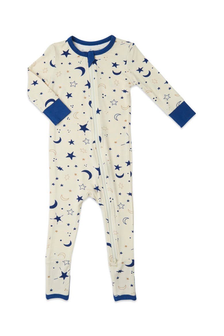 Convertible Romper Fitted Long Sleeve Pajama, Main, color, TWINKLE