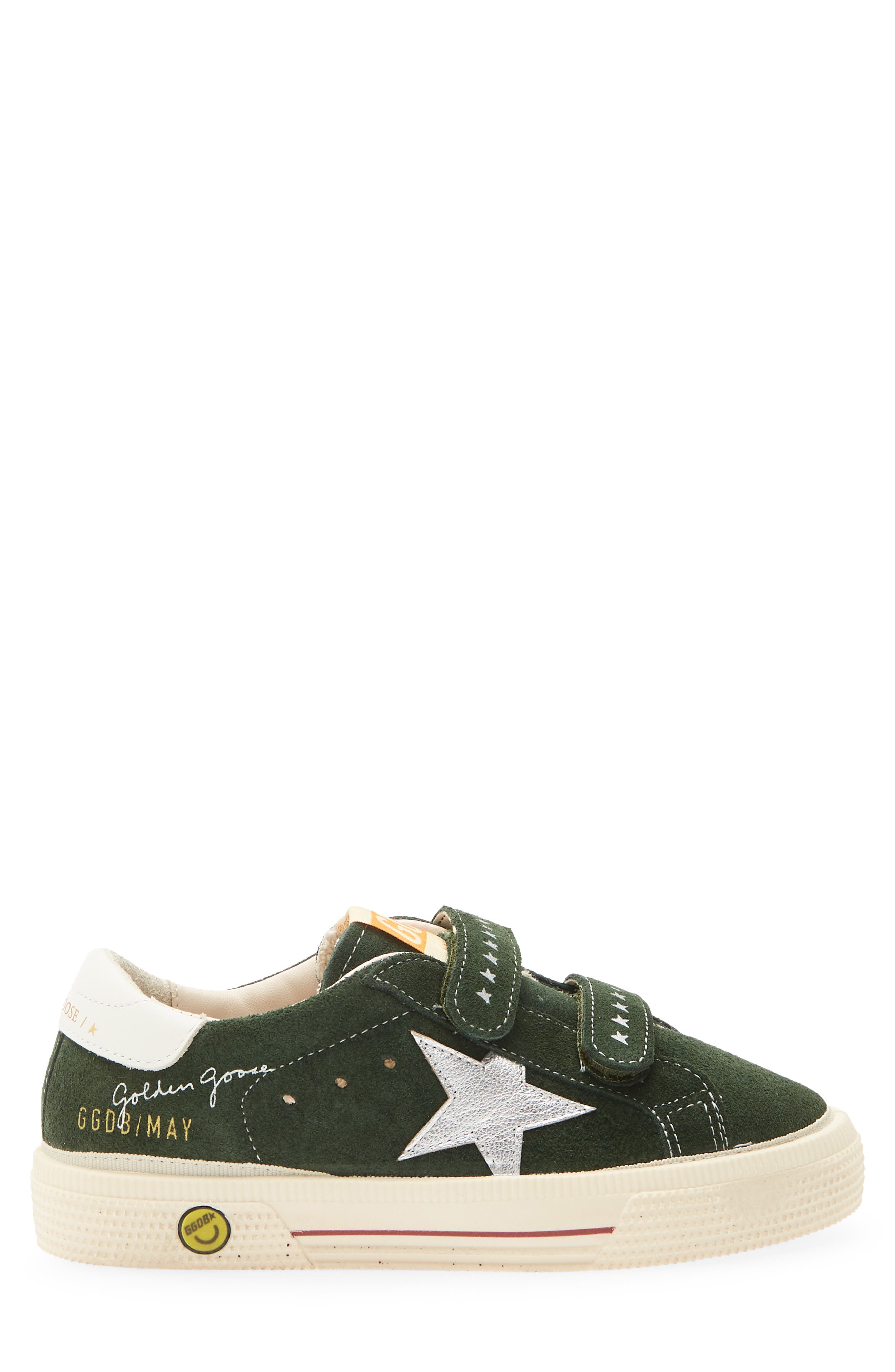 Kids' May Sneaker, Alternate, color, DARK GREEN/ SILVER/ WHITE