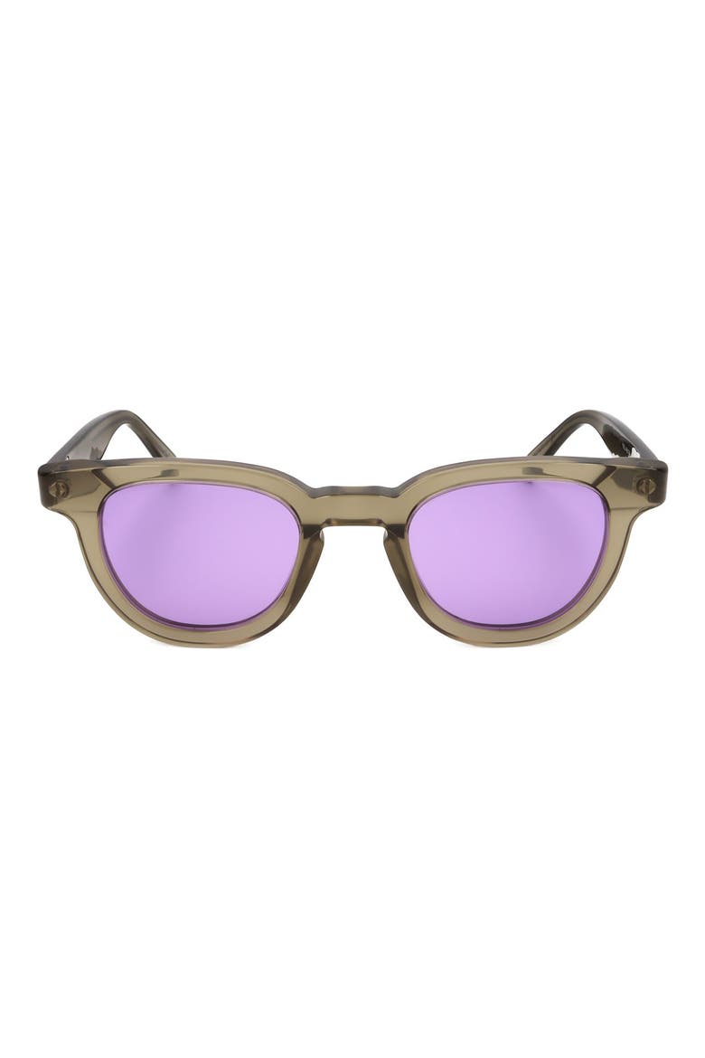 53mm Round Sunglasses, Main, color, GREY