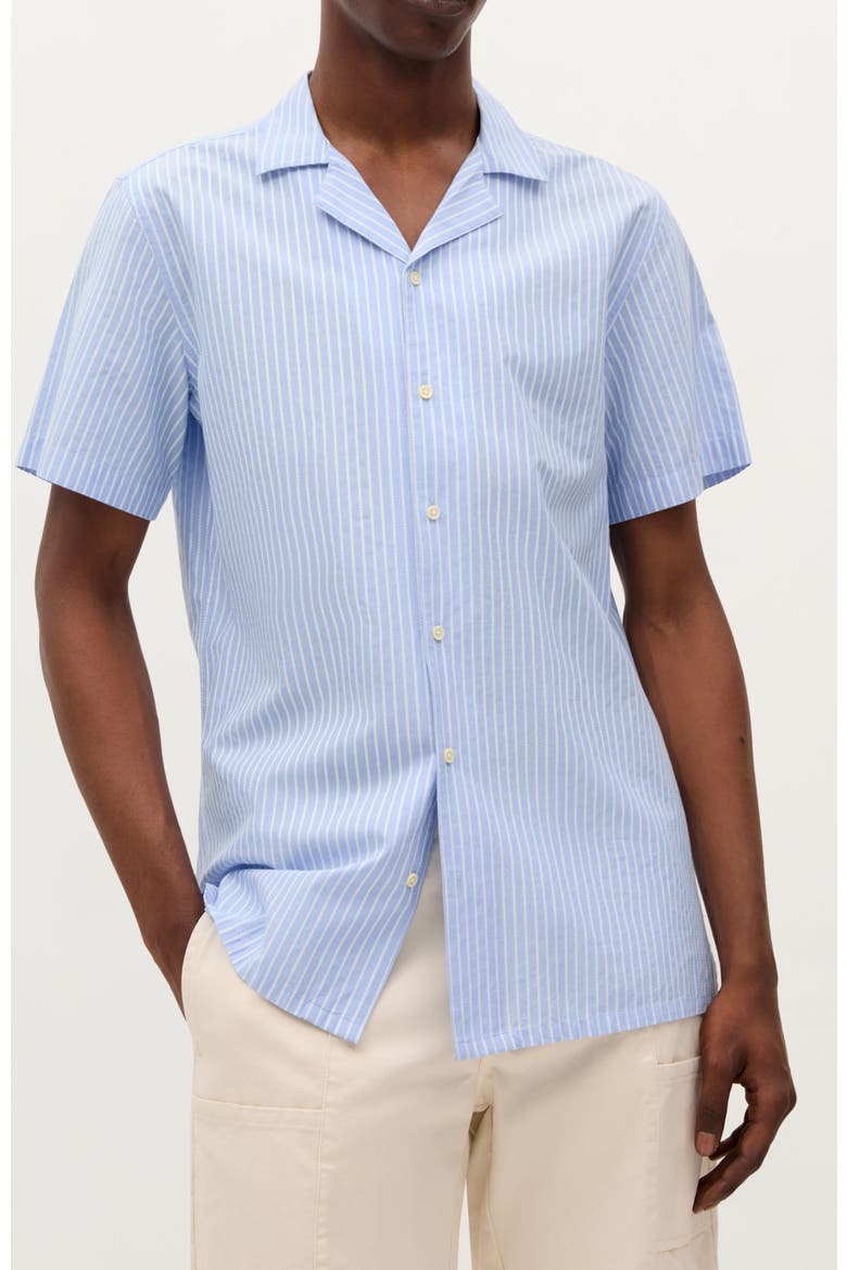 Wilhelm Resort Shirt, Main, color, White Stripes