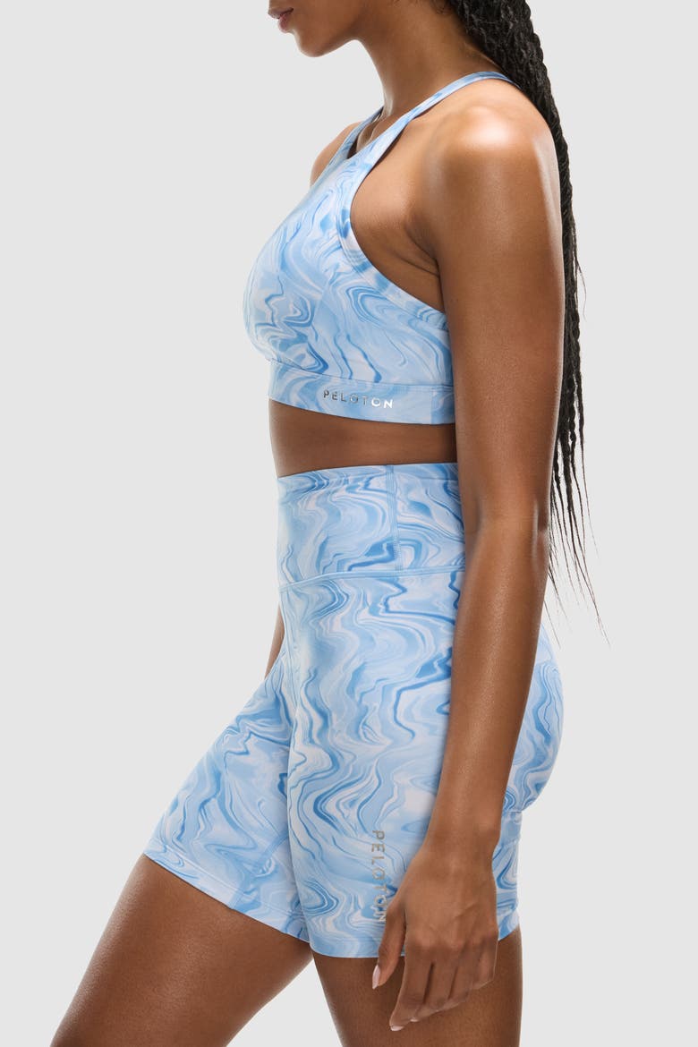 Cadent Racer Front Bra, Alternate, color, Oil Painting Print
