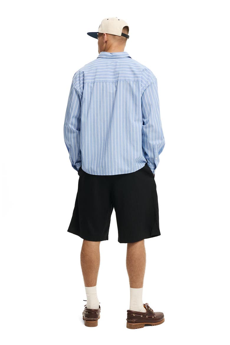 Men's Super Baggy Pleated Short, Alternate, color, Black