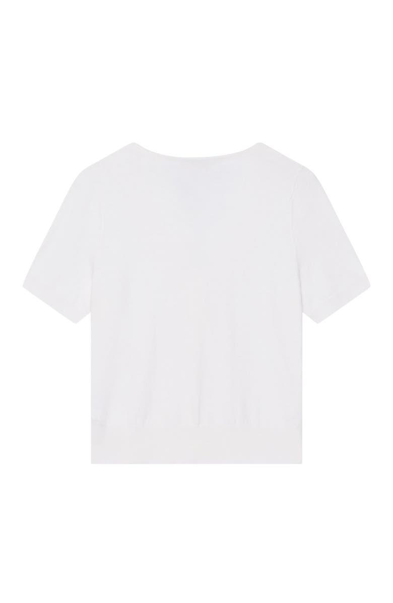 MINT VELVET Cotton Lace Trim Top, Alternate, color, Cream