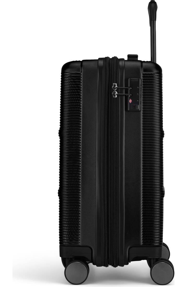 bugatti Brussels 3 Piece Hardside Luggage Set with Expansion, Alternate, color, Black