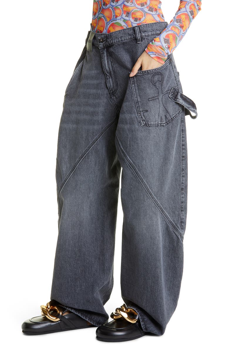 JW Anderson Twisted Workwear Jeans, Alternate, color, 