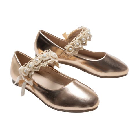 Rose Pearl Doily Flats (Toddler, Little Kid & Big Kid)