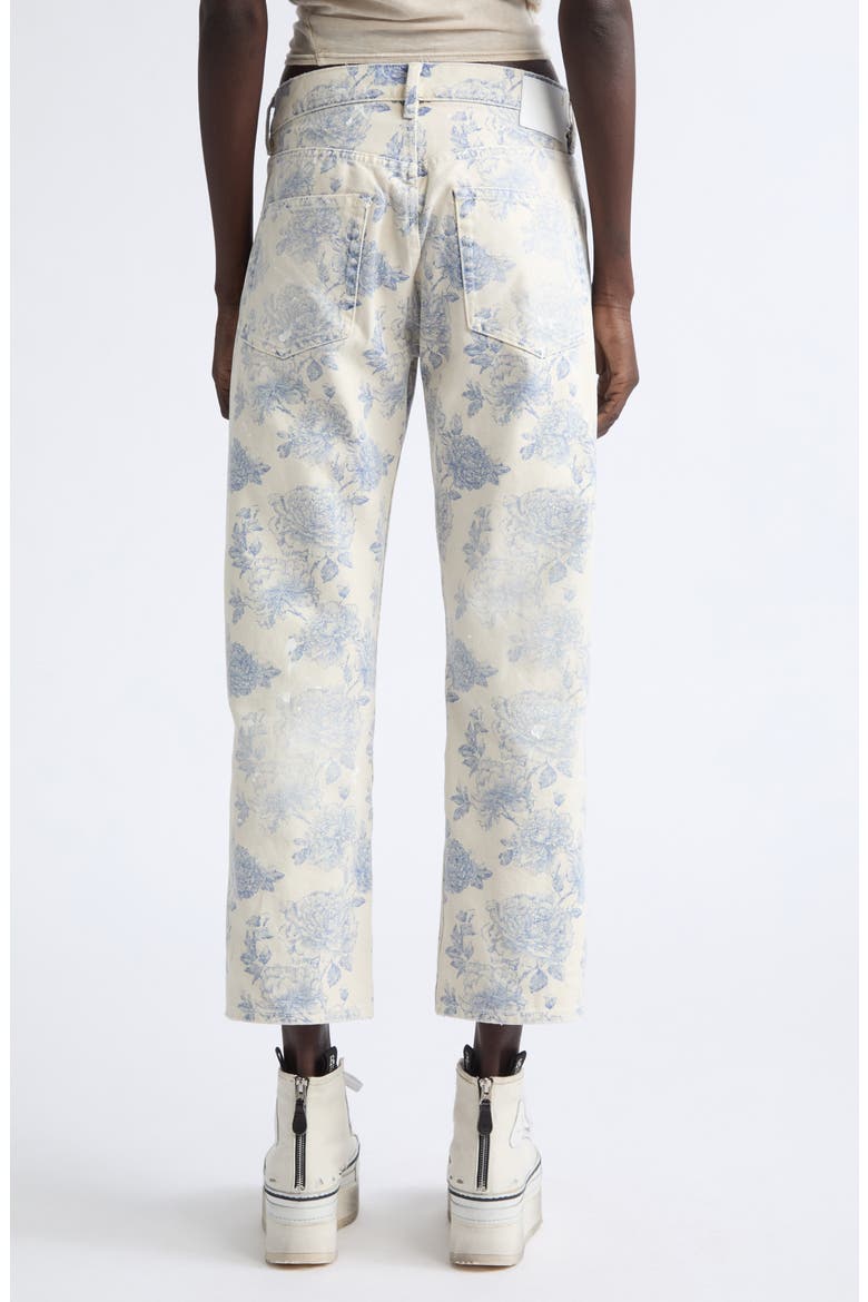Floral Boyfriend Jeans, Alternate, color, DUSTBLOOM INDIGO