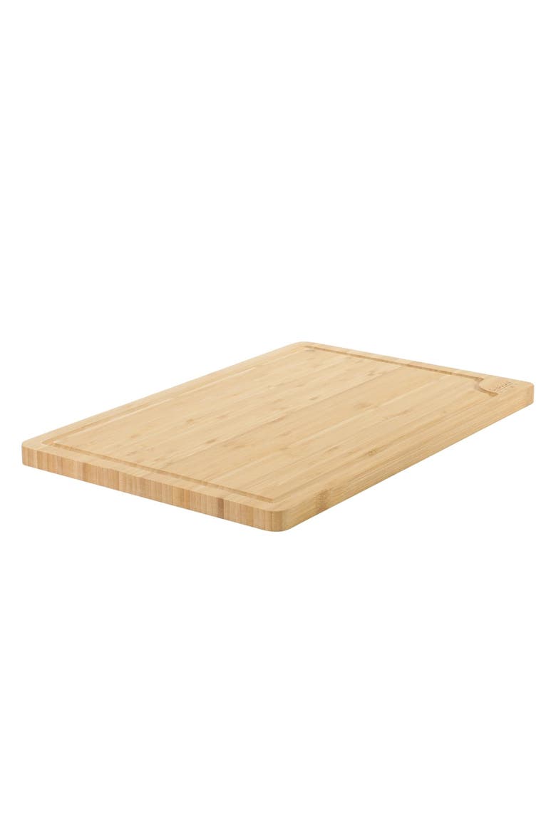 18x12" Rectangle Wood Cutting Board w/Juice Grooves, Main, color, Brown
