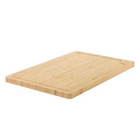 18x12" Rectangle Wood Cutting Board w/Juice Grooves