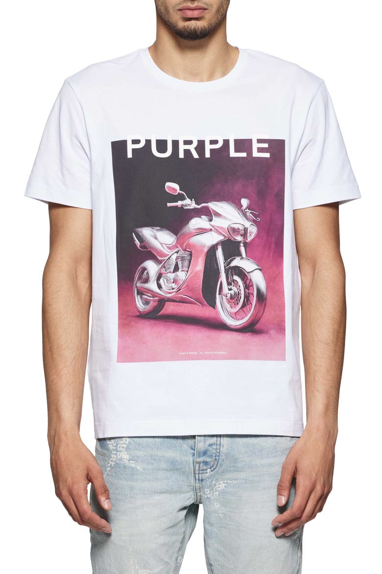 Clean Cotton Graphic T-Shirt, Main, color, WHITE