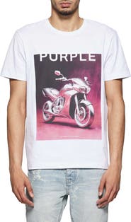 PURPLE BRAND Clean Cotton Graphic T-Shirt