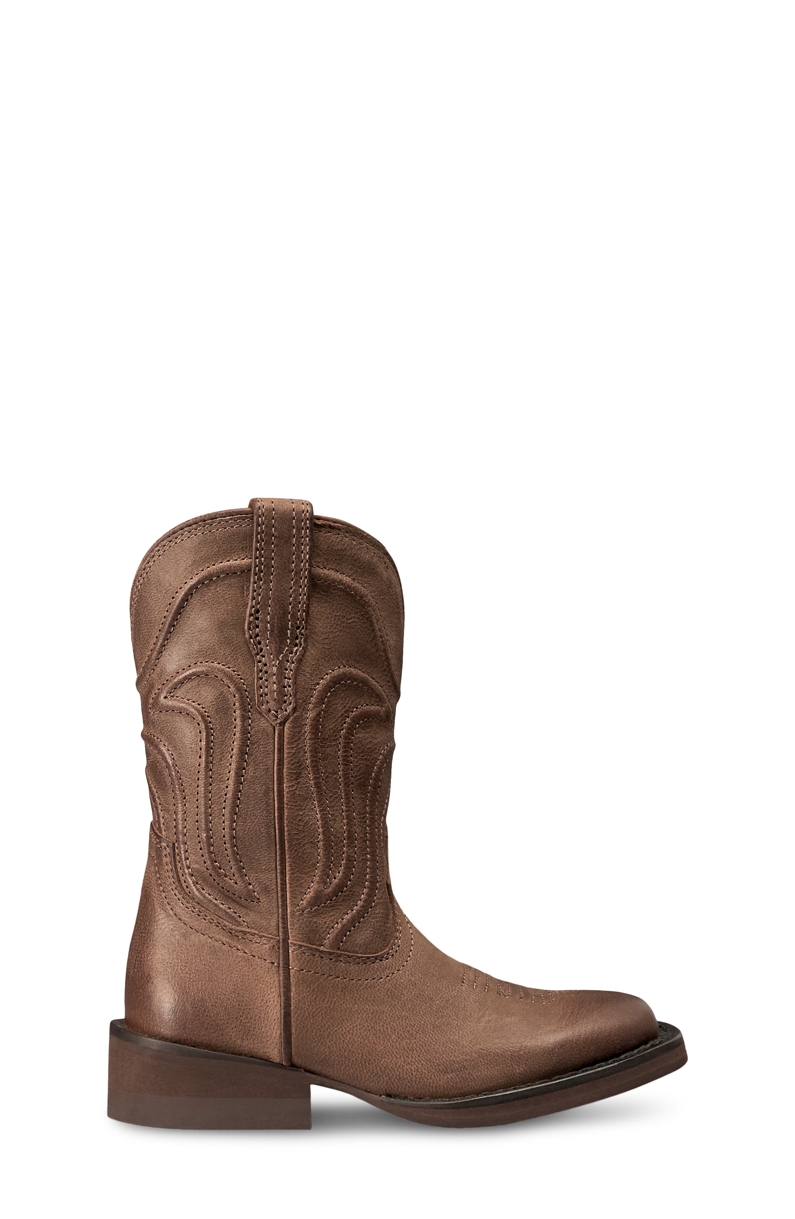 Kids' The Cartwright Western Boot, Alternate, color, CAFE