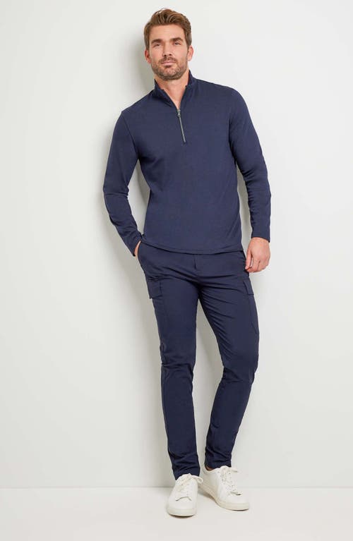 Anatomie Charlie Zip Pima Top in Navy 