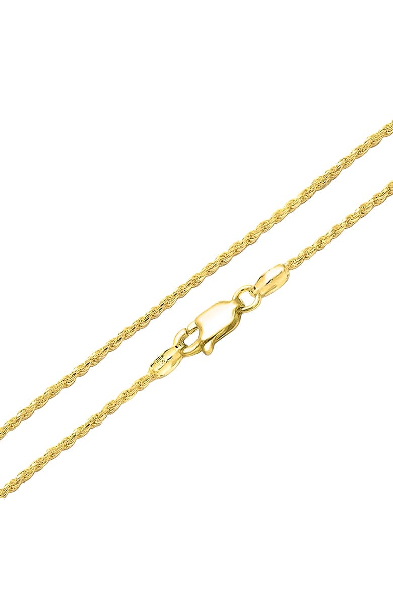 BLING JEWELRY Lasso Up Rope Chain Necklace, Alternate, color, Gold