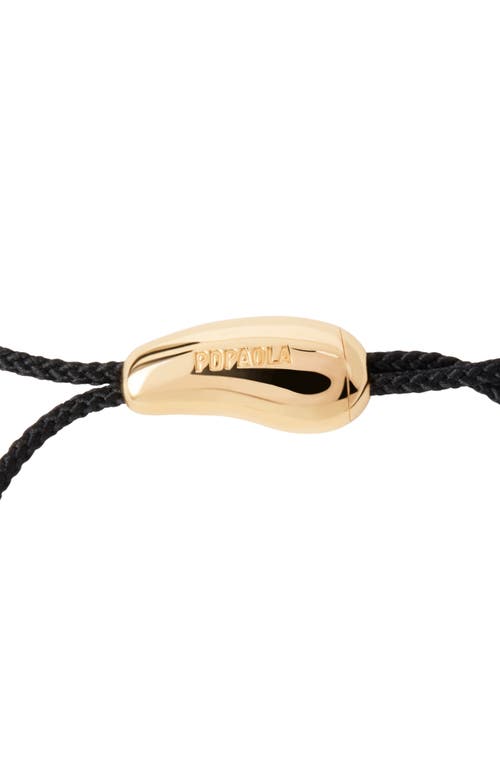Pdpaola Oslo Cord Necklace In Black