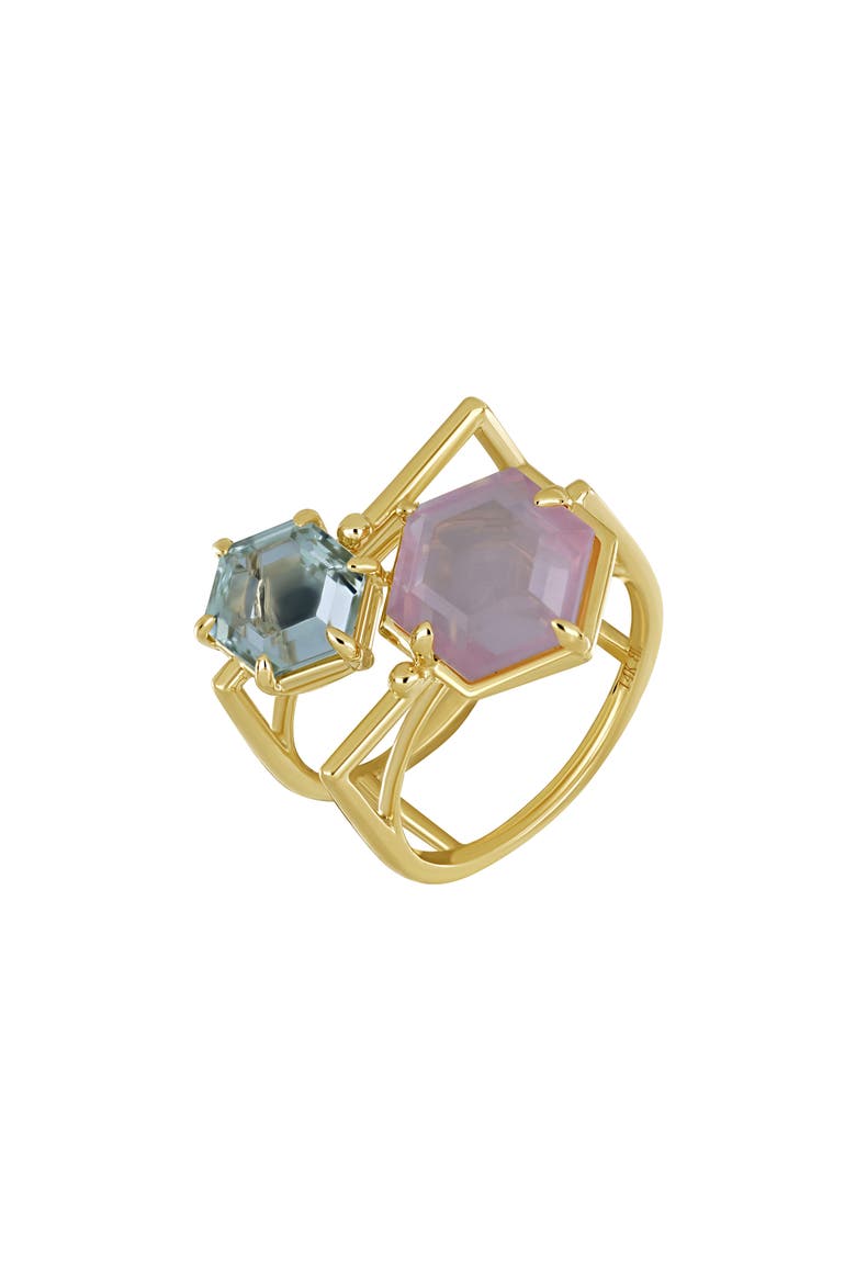 14K Gold Amethyst Trend Ring, Main, color, 14K YELLOW GOLD