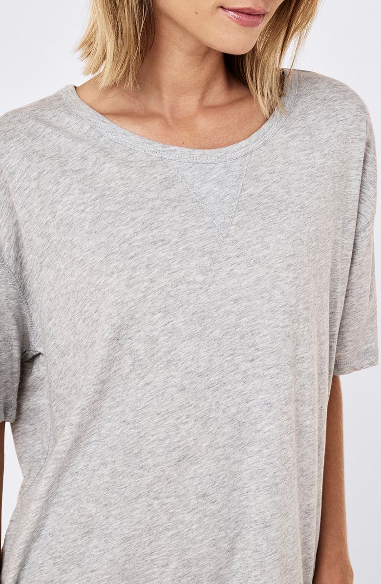 Papinelle Jada Organic Cotton Nightgown, Alternate, color, Grey