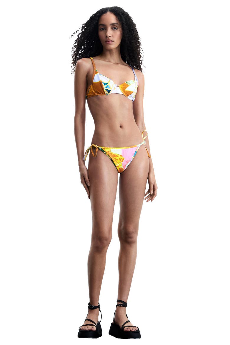 Side Tie Bikini Bottoms, Alternate, color, MULTI