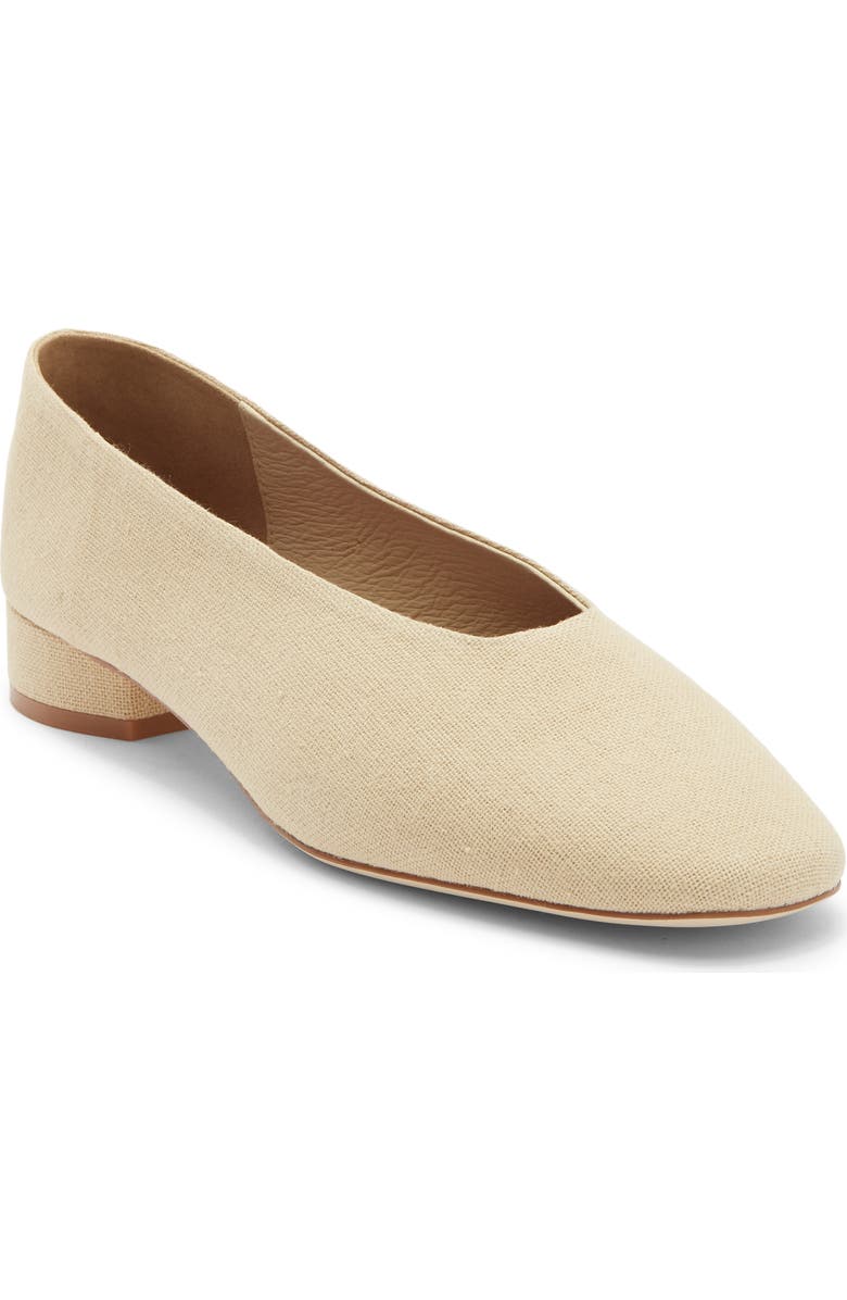 Jeffrey Campbell Trustee Pump, Main, color, Beige Canvas