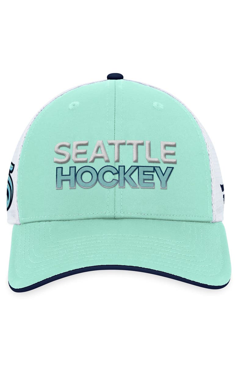 FANATICS Men's Fanatics Branded  Light Blue Seattle Kraken Authentic Pro Rink Trucker Adjustable Hat, Alternate, color, Light Blue
