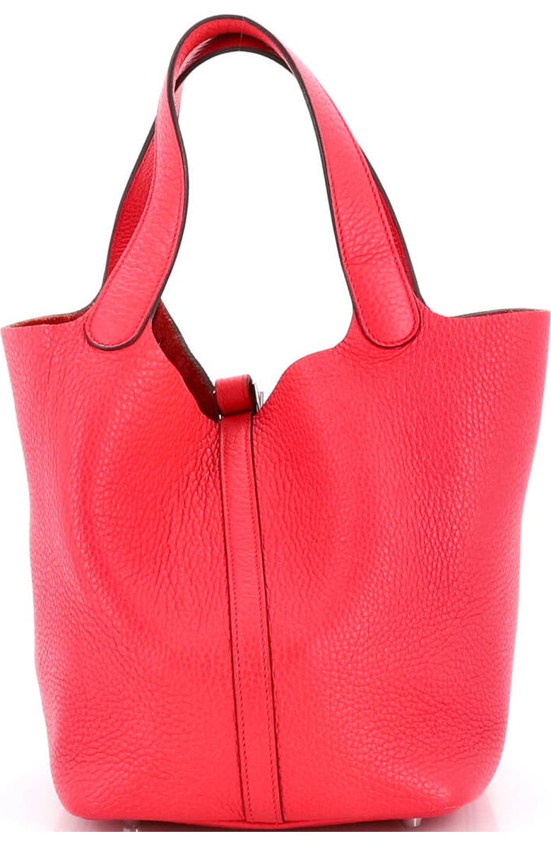 Pre-Owned Hermes Picotin Lock Bag Clemence PM, Alternate, color, Rose Mexico