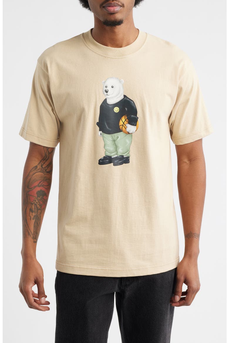 SMILEY® Polar Bear Graphic T-Shirt, Main, color, NATURAL