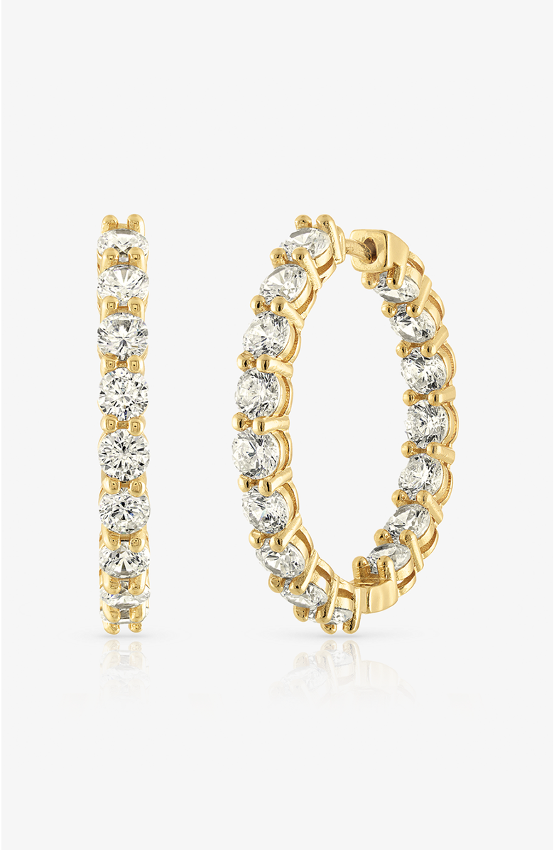 BEN ONI Inside Out CZ Hoop Earrings, Main, color, 