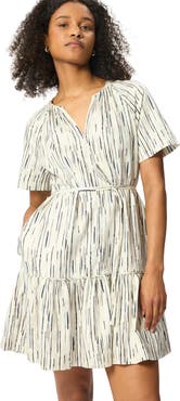 Whistles Abstract Stripe Short Dress