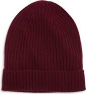 Nordstrom Cashmere Rib Cuff Beanie