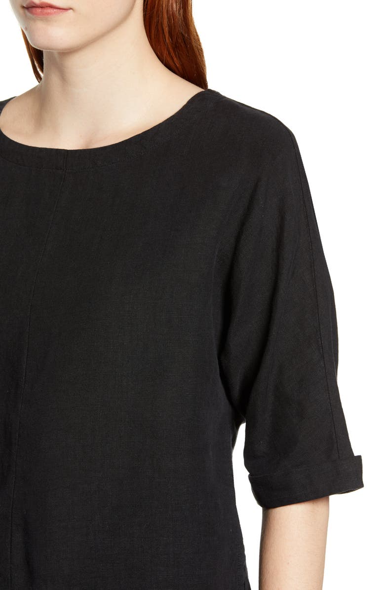 Caslon<sup>®</sup> V-Back Linen Top, Alternate, color, 