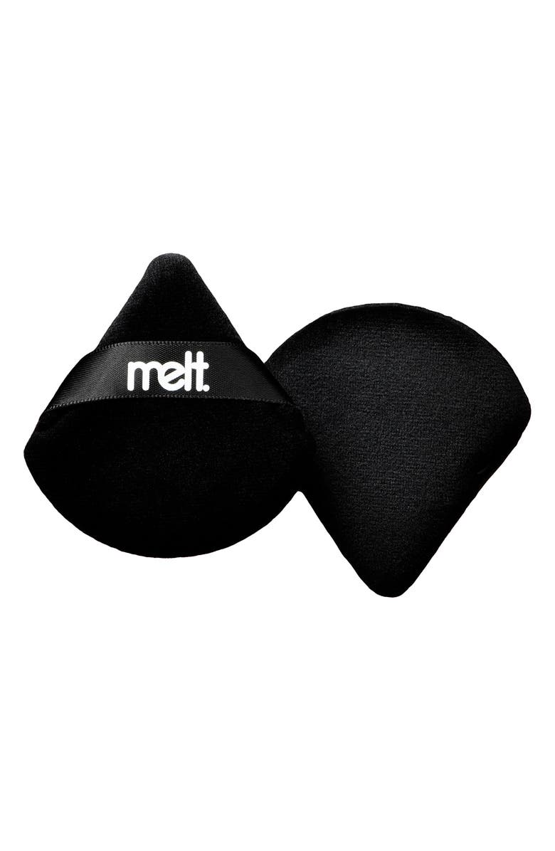 Melt Cosmetics Velour Powder Puff, Main, color, Black