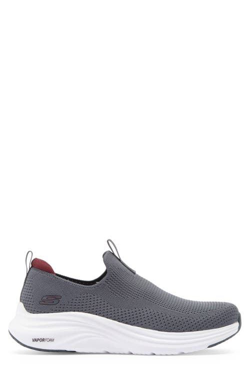 Skechers Vapor Foam Sneaker In Charcoal/red