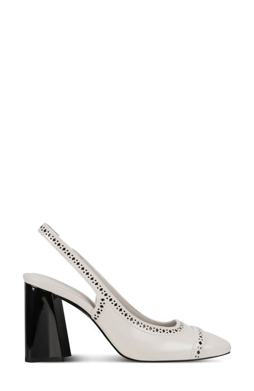 Karl Lagerfeld Paris Siofra Slingback Pump In Silver