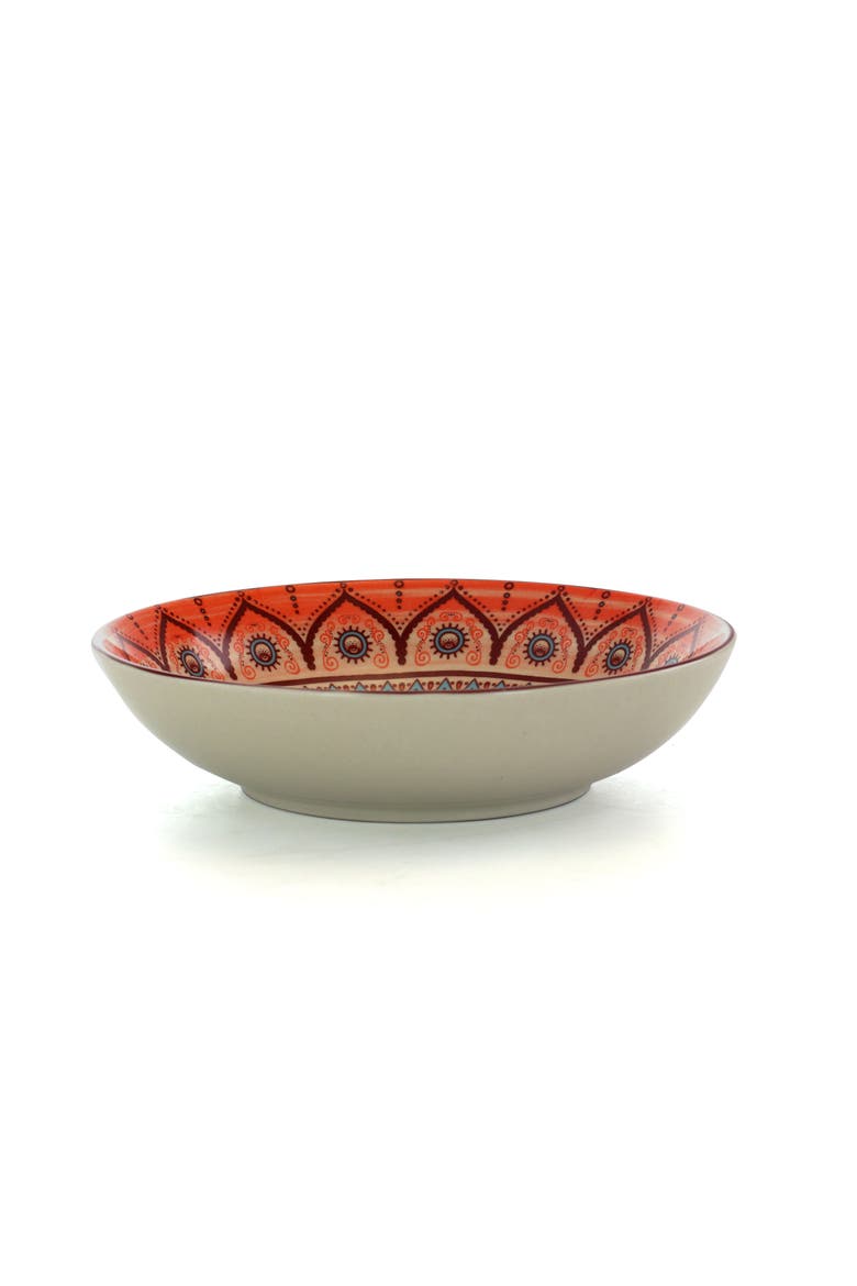 Zen Rust Mozaik 16 Piece Dinnerware Set, Alternate, color, Orange