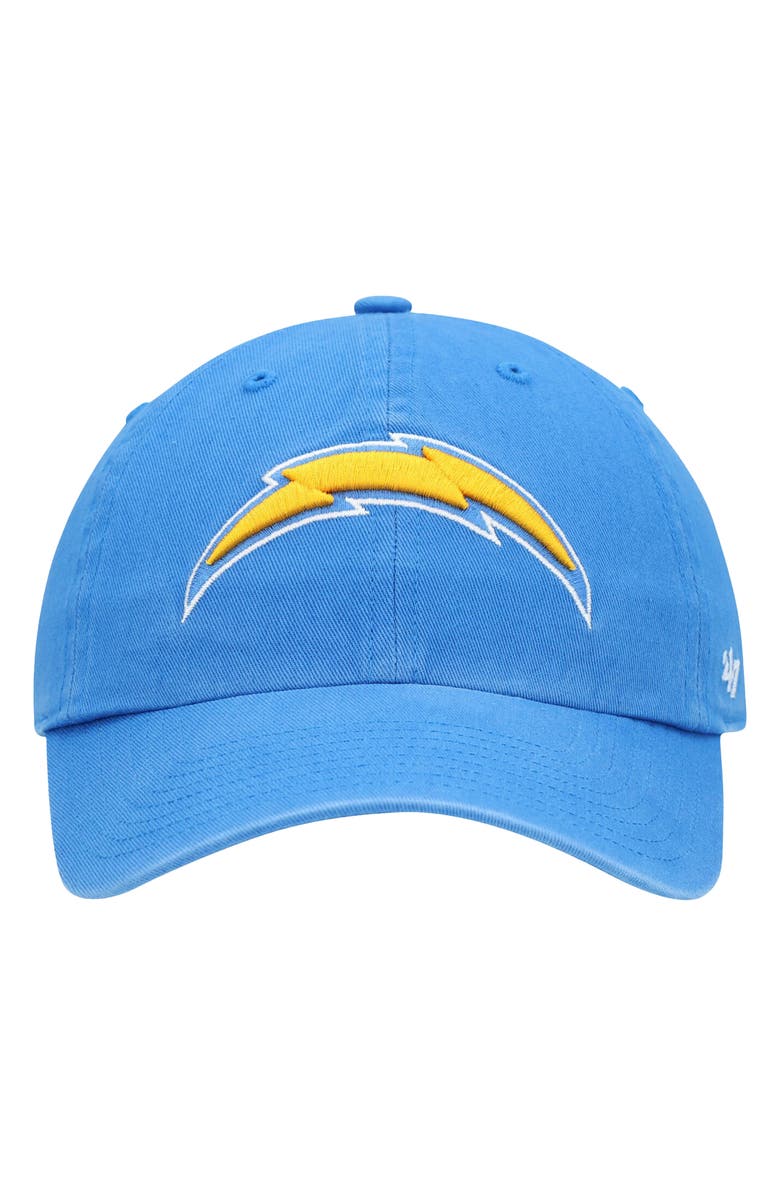 '47 Men's '47 Powder Blue Los Angeles Chargers Clean Up Primary Logo Adjustable Hat, Alternate, color, Powder Blue
