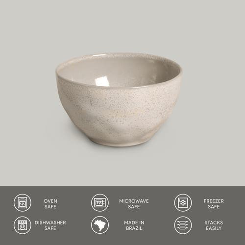Porto Brasil Organic Soup/dessert Bowl Set Of 6 In Neutral