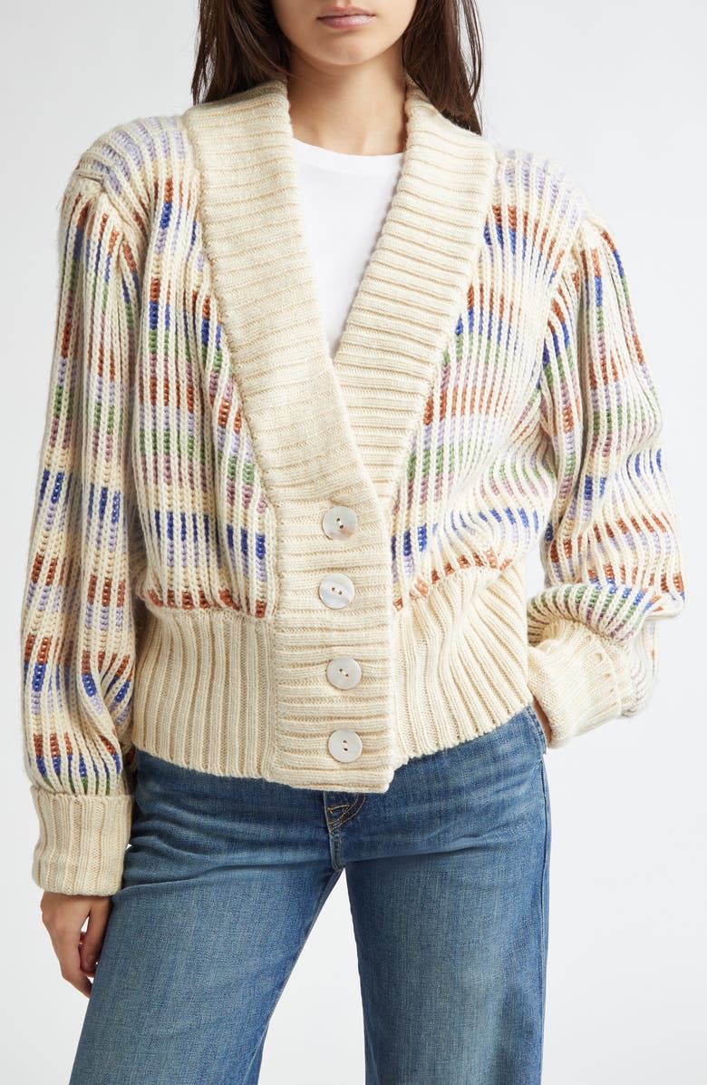 FARM Rio Bold Stitch Cardigan, Main, color,