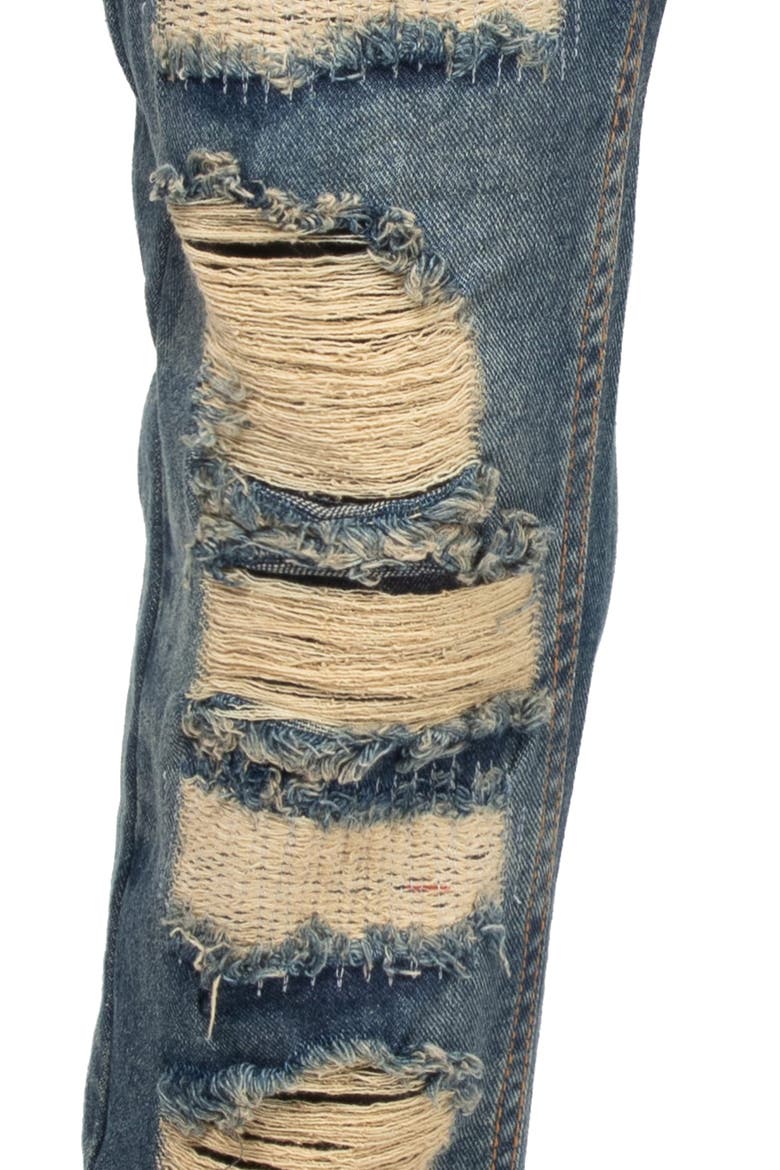 Kids' Rip & Repair Denim Jeans, Alternate, color, BLUE