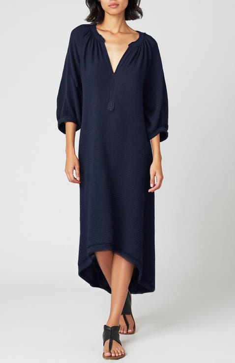 Gauze Dress with Pockets