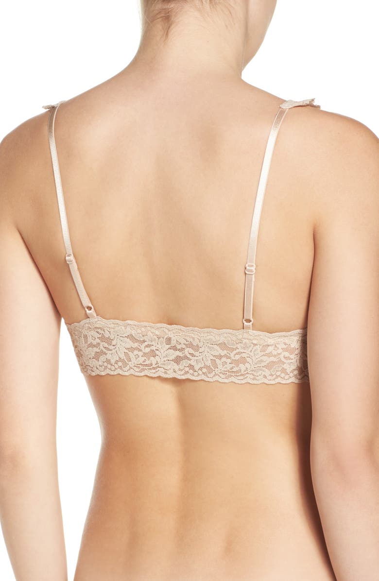 Hanky Panky Stretch Cotton Bralette, Alternate, color, Chai