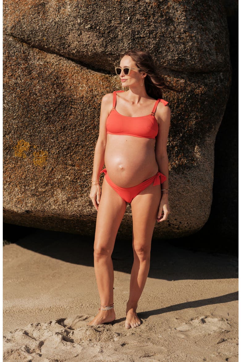 Maternity bikini Porto Vecchio, Alternate, color, Orange