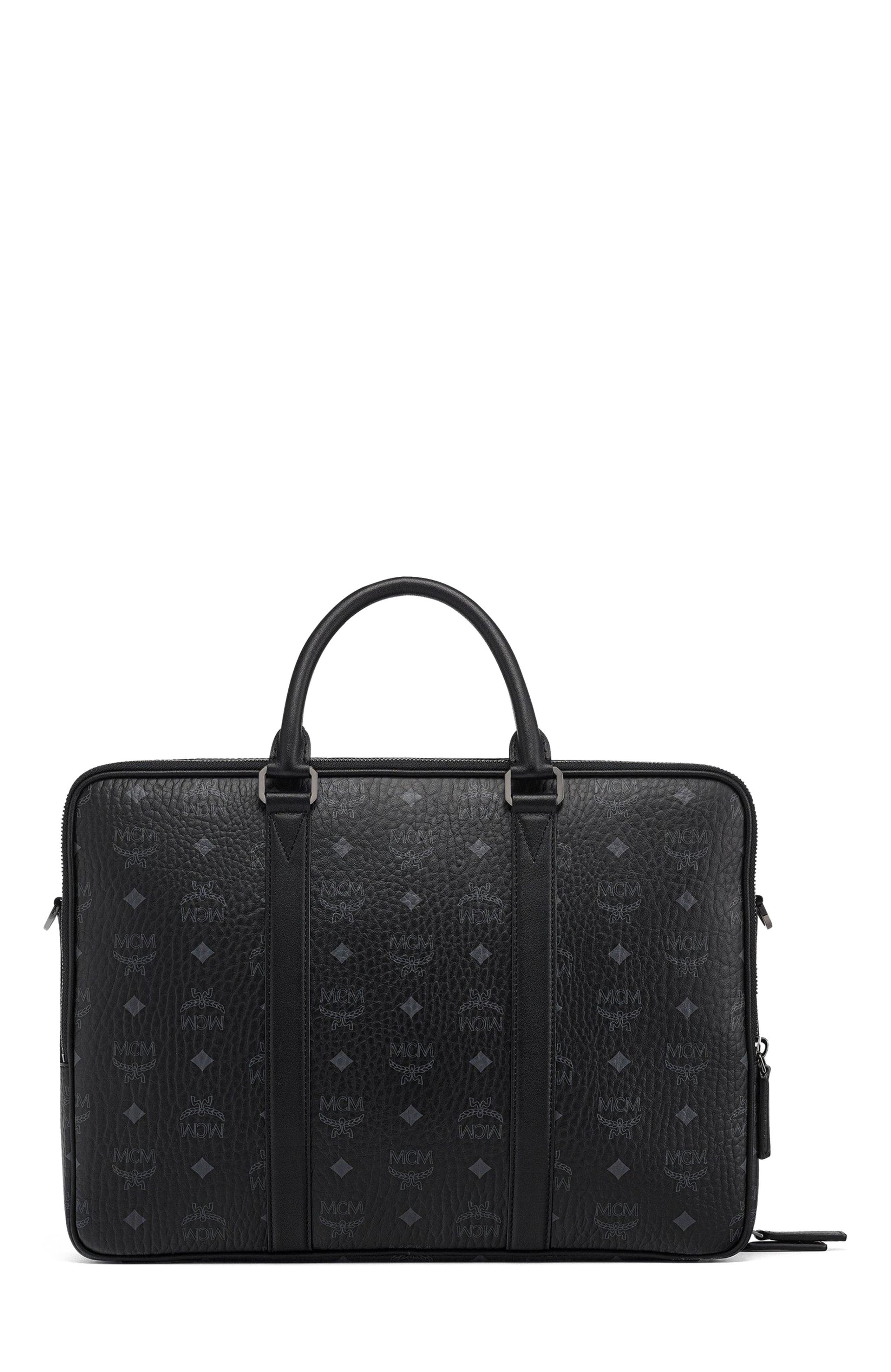 Klassik Briefcase in Visetos, Alternate, color, Black